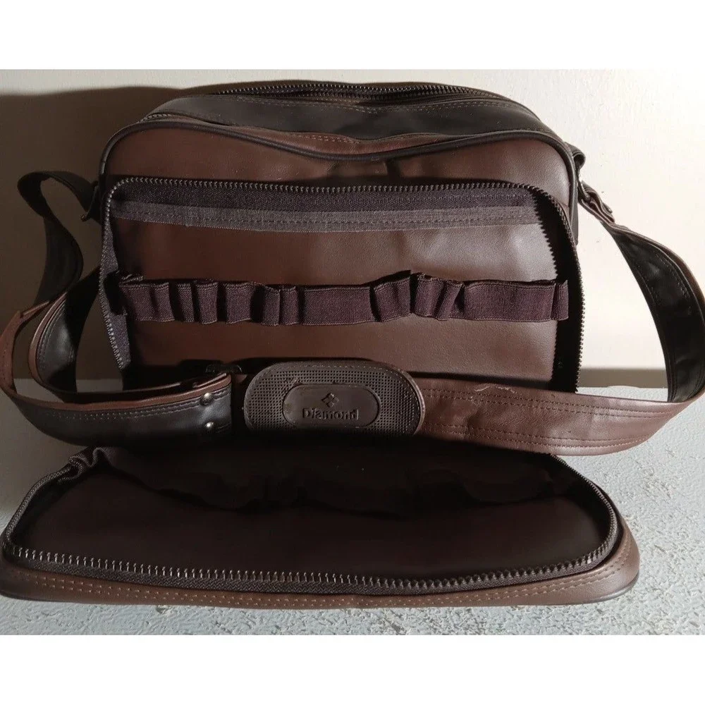 Vintage Diamond 100 Leather Camera Bag